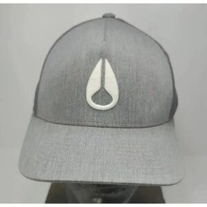 Nixon Men's Trucker Hat adjustable Gray w/White Embroider Logo OSFM Acrylic/Wool